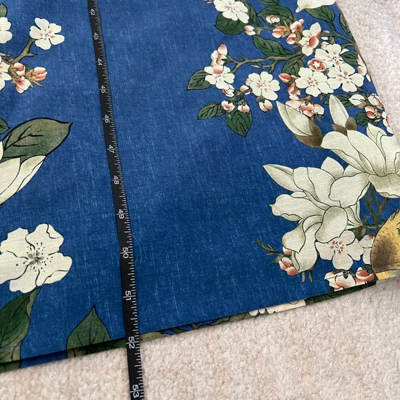 NWT Pheme Paris Floral Halter Silk Cotton Resort Cocktail Maxi Dress XS Blue - Picture 5 of 10